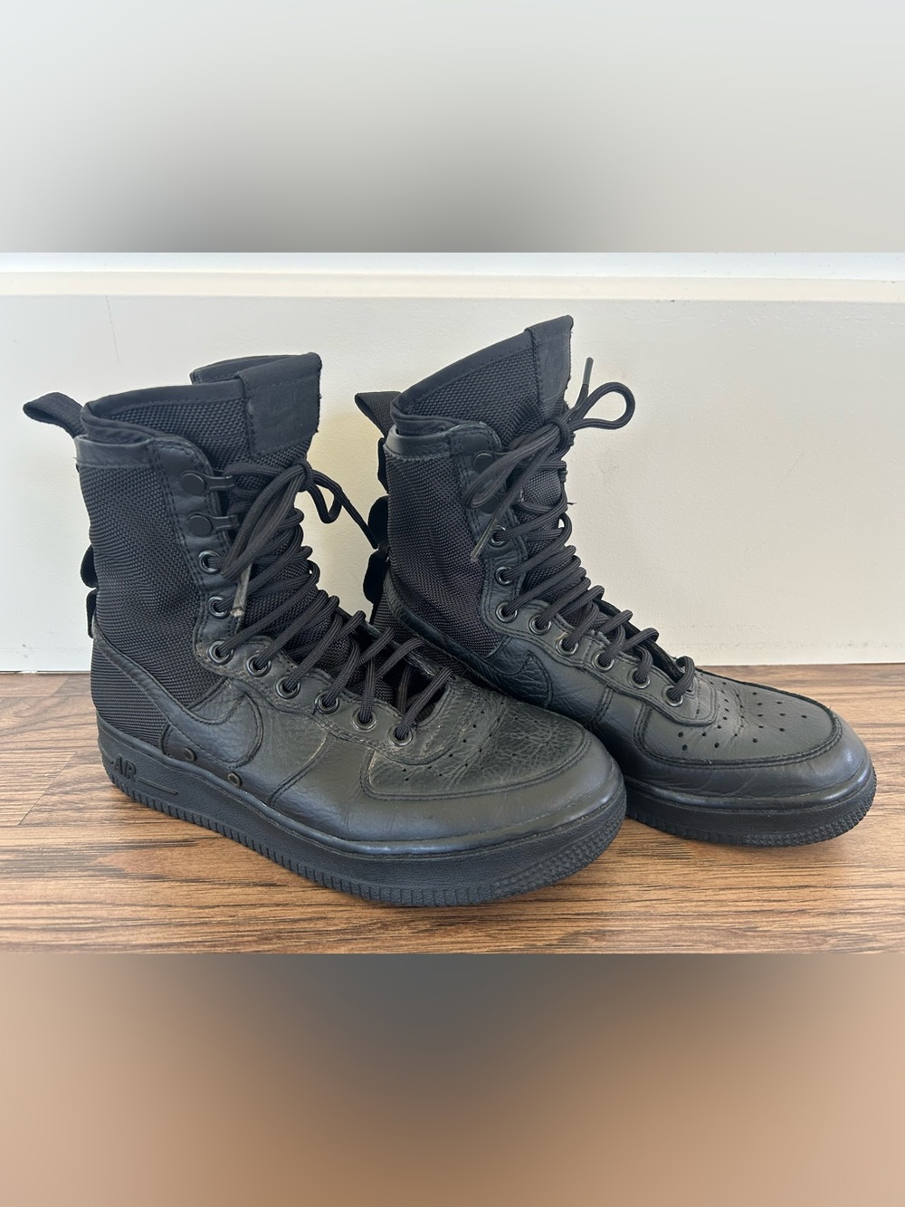 Nike SF Air Force 1 Women’s 7.5 Black High-Top Tactical Sneaker Military Boots